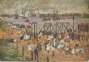 Maurice Prendergast The East River oil painting reproduction